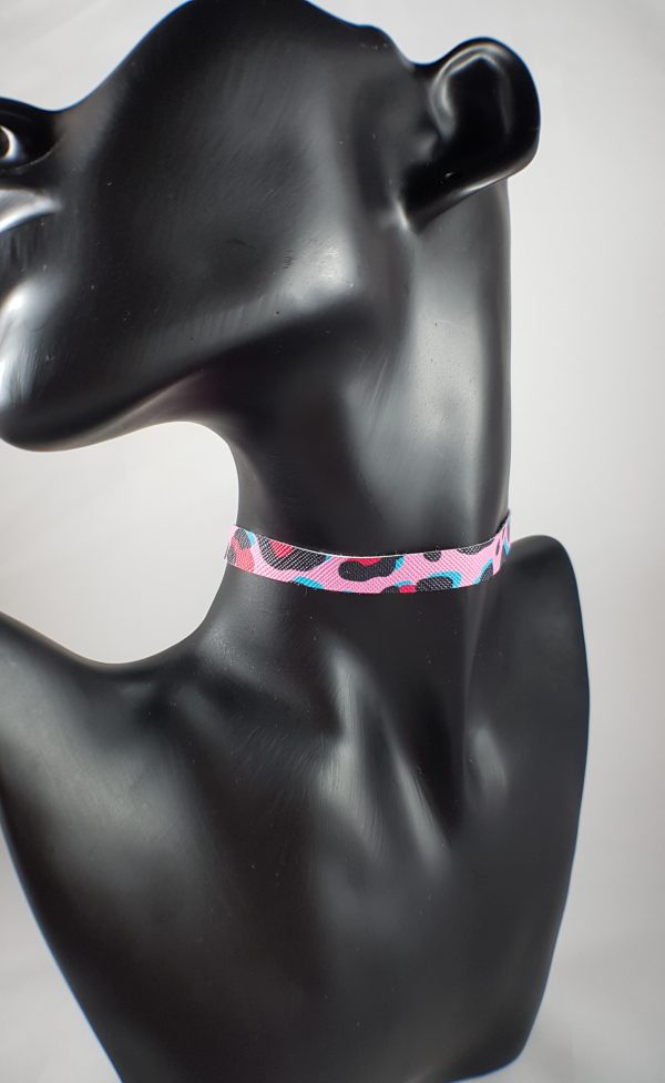 Roze panter choker - Afbeelding 7