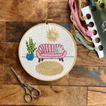 Junglembroidery embroidery kit contemporary design