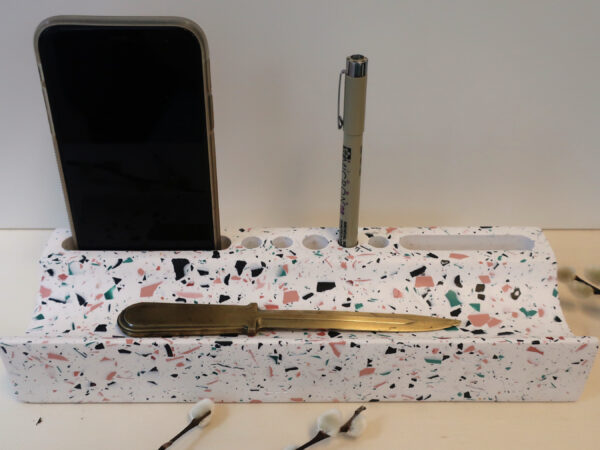 Pennenbakje, desk organiser terrazzo - Afbeelding 2