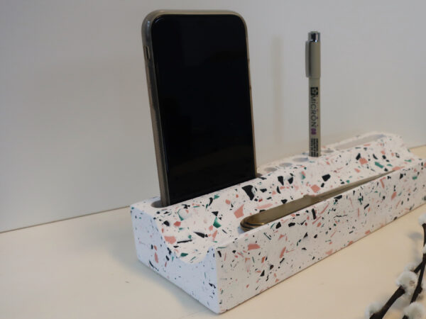 Pennenbakje, desk organiser terrazzo