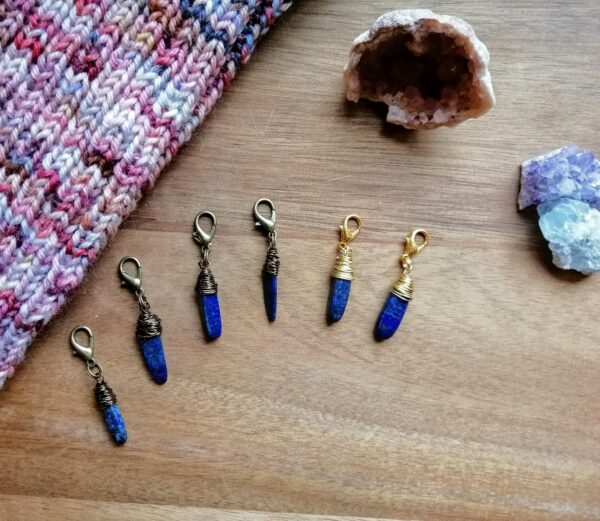 ♡ Lapis Lazuli wire wrapped progress keeper ♡ - Afbeelding 2