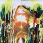 Tweeluik Groenlo acrylschilderijen 2x 30x 40 cm
