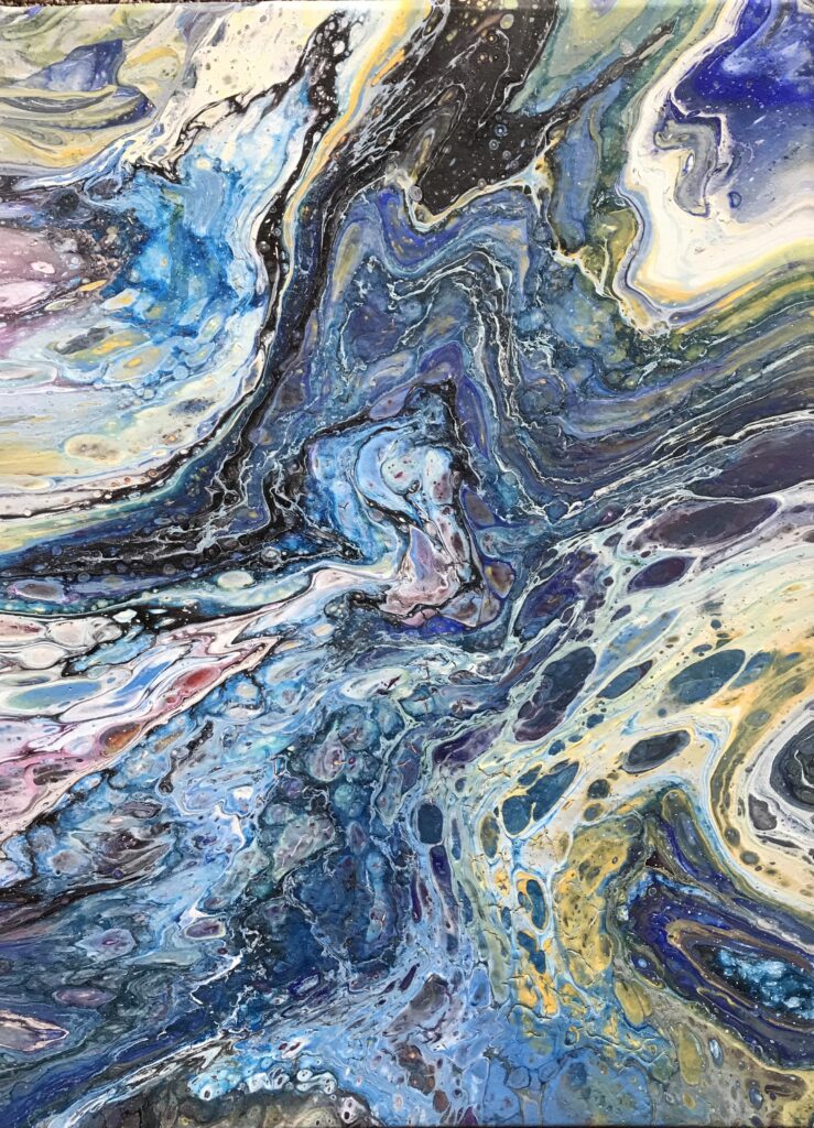 Golddigger acrylschilderij 30 x 40 cm