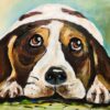 acrylschilderij Beagle