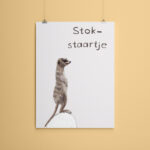 Miniposter A5 Stokstaartje