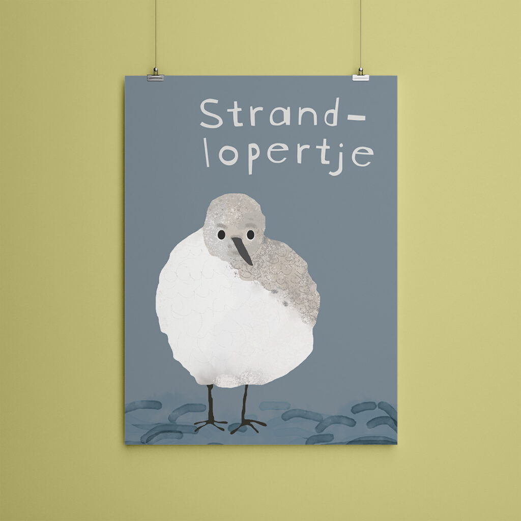 Miniposter A5 Strandlopertje