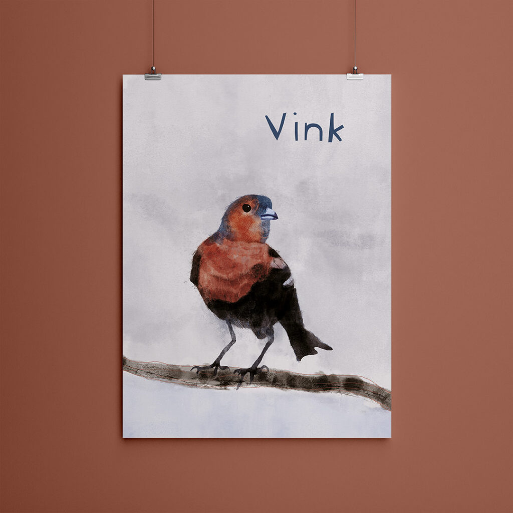 Miniposter A5 Vink