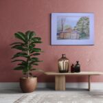 acrylschilderij van Thea in interieurgeplaatst