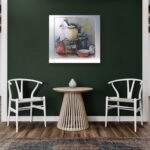 acrylschilderij van Thea in interieurgeplaatst