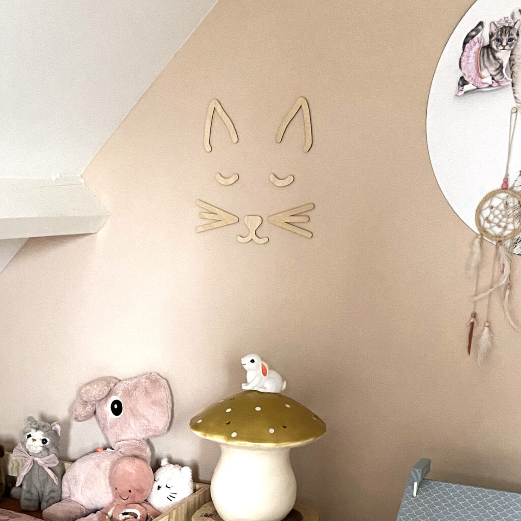 muurdecoratie katje
