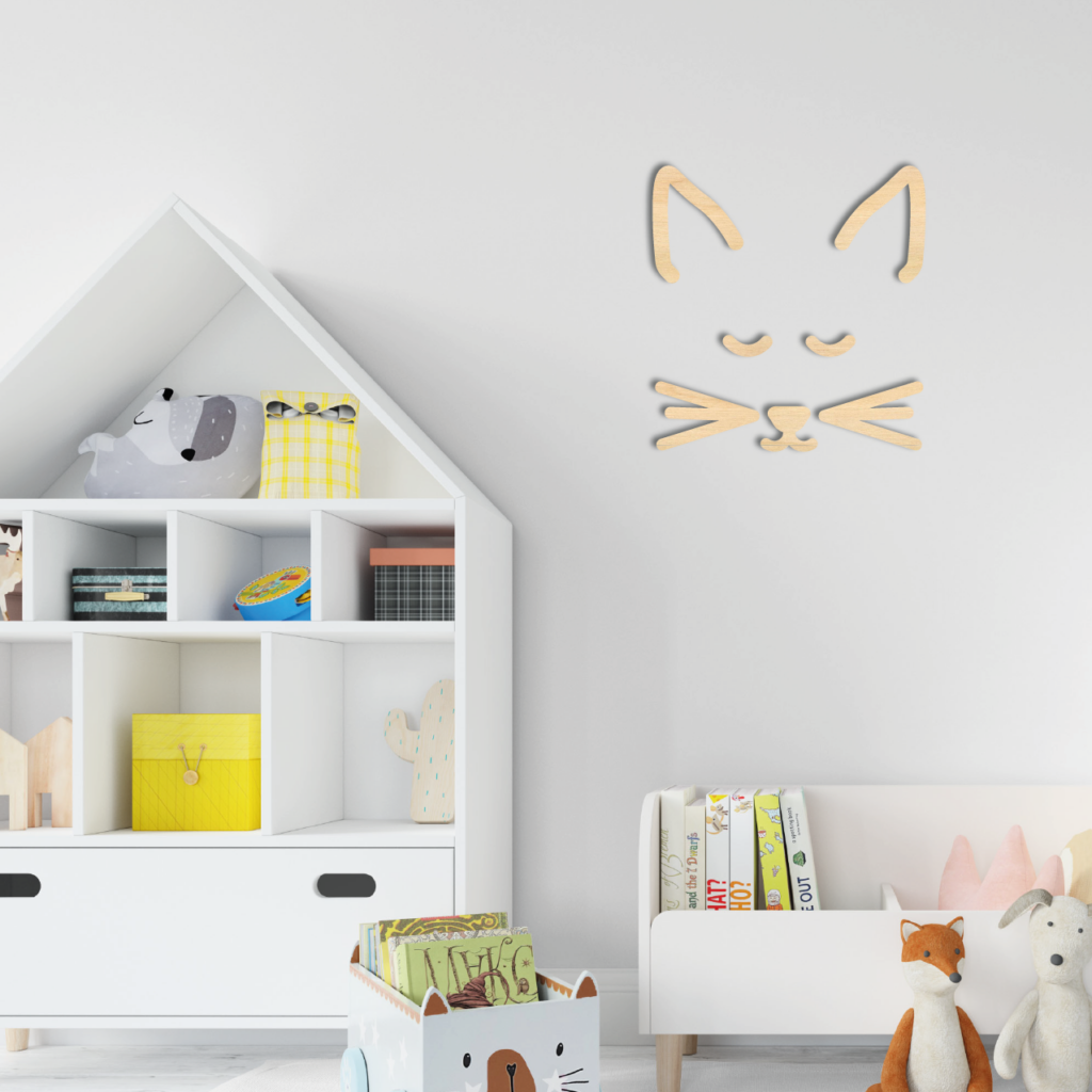 muurdecoratie poes