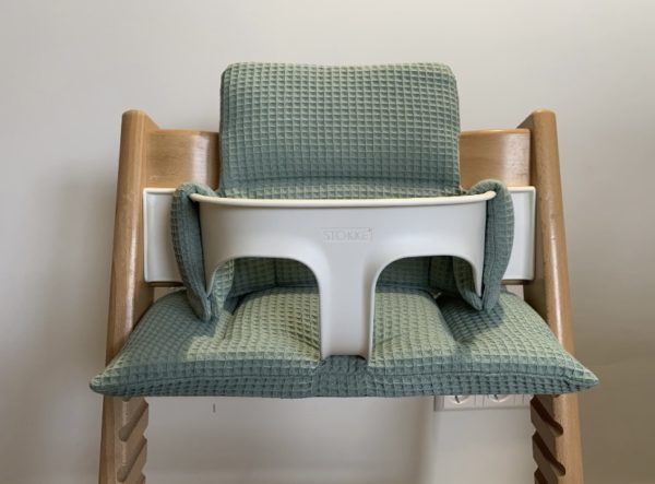 Luxe wafelstof kussenset voor Stokke Tripp Trapp© kinderstoel