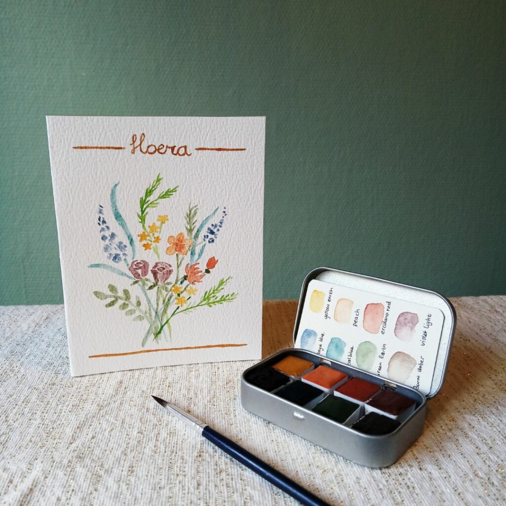 Verjaardags kaart Lieflijke bloemen