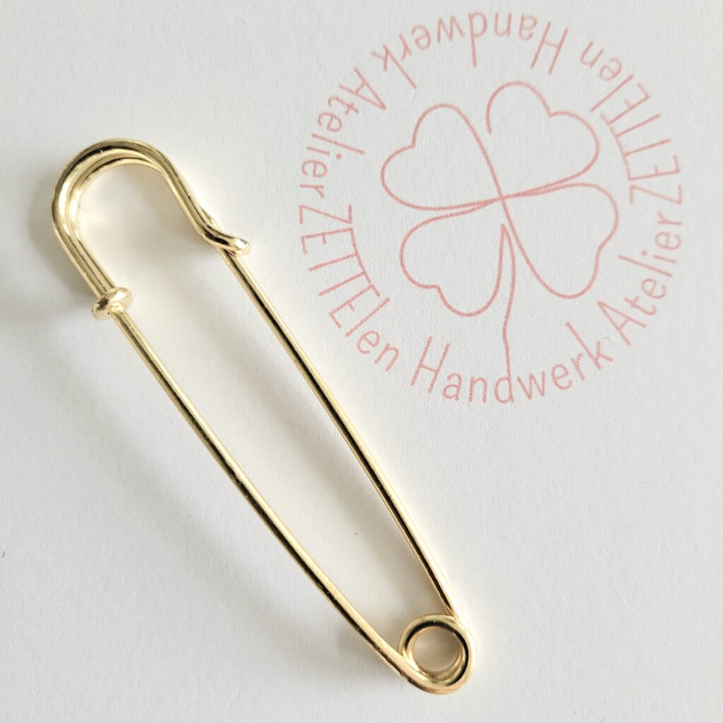 Sjaalspeld goud ZETTElen Handwerk Atelier