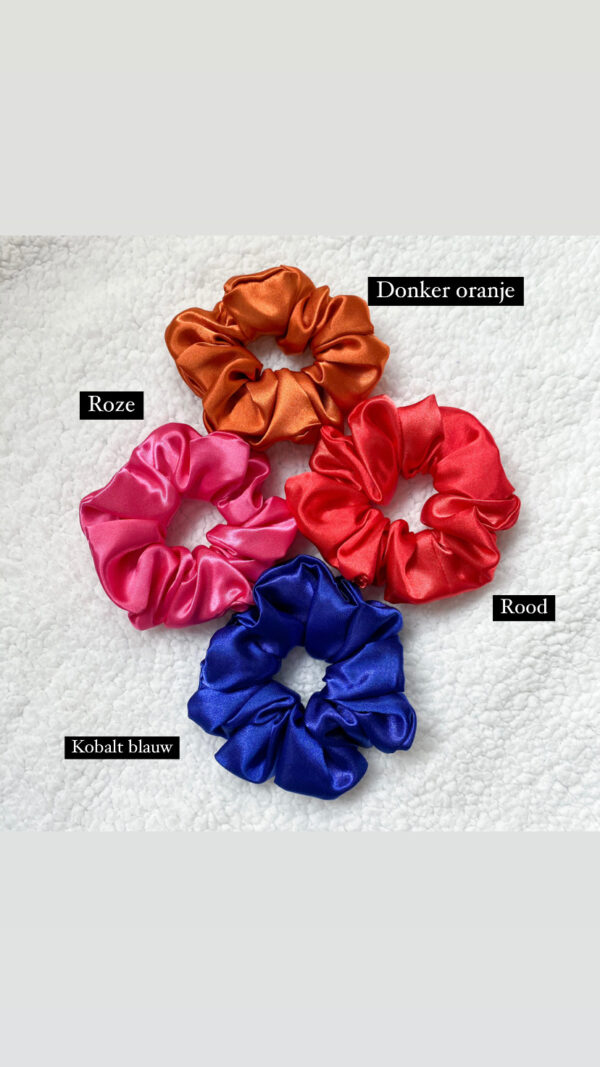 Satijnen scrunchies - Afbeelding 4