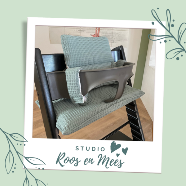 Luxe wafelstof kussenset voor Stokke Tripp Trapp© kinderstoel - Afbeelding 29