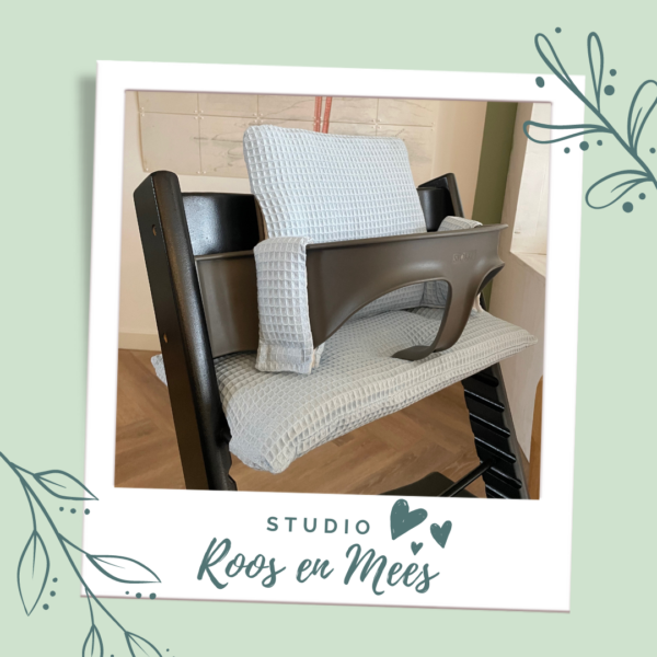 Luxe wafelstof kussenset voor Stokke Tripp Trapp© kinderstoel - Afbeelding 22