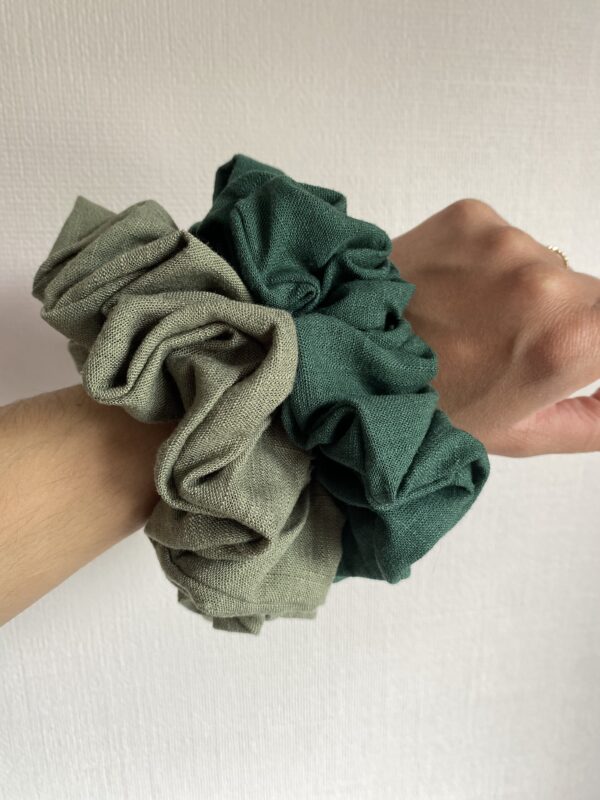 XL Linnen scrunchie in 9 kleuren! - Afbeelding 2