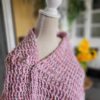 Lange sjaal Helena - ZETTElen Handwerk Atelier - roze oranje wit