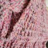 Lange sjaal Helena - ZETTElen Handwerk Atelier - roze oranje wit
