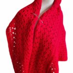 Immy omslagsjaal in diep rood - ZETTElen Handwerk Atelier