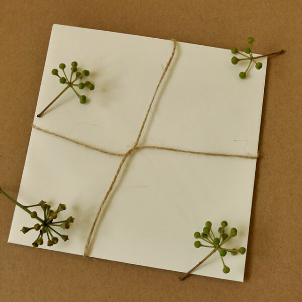 Dubbele wenskaart Warm Wishes Eekhoorn en muis - Afbeelding 2