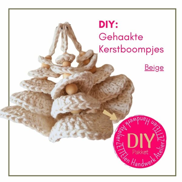 DIY Pakket Beige Kerstboompjes