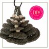 DIY promo groene kerstboompjes met allen stich=ker en boompjes