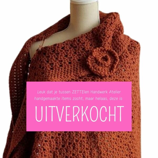 Uitverkocht omslagsjaal Carina ZETTElen Handwerk Atelier