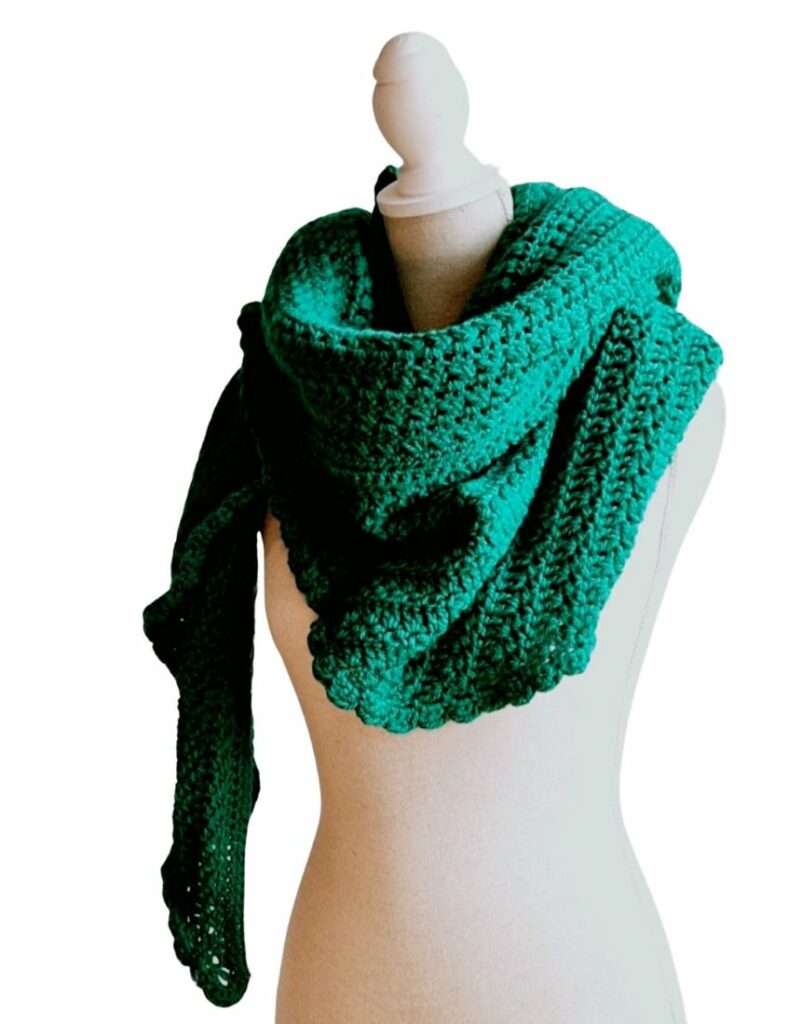 Lieke Omslagsjaal in hel groen - ZETTElen Handwerk Atelier
