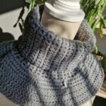 Nekwarmer Colsjaal JIP in grijs - Zettel Handwerk Atelier
