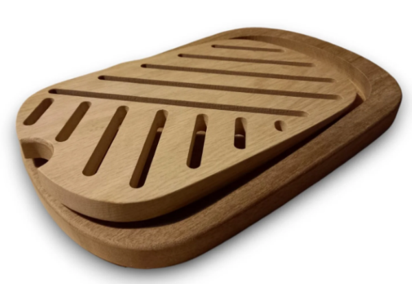 Houten Snijplank met Inlegrooster