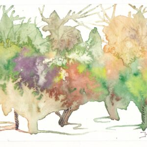 KLEURvanWATER-kaarten 2 stuks BOMEN