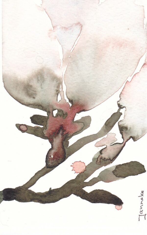 KLEURvanWATER-aquarelkaart MAGNOLIA