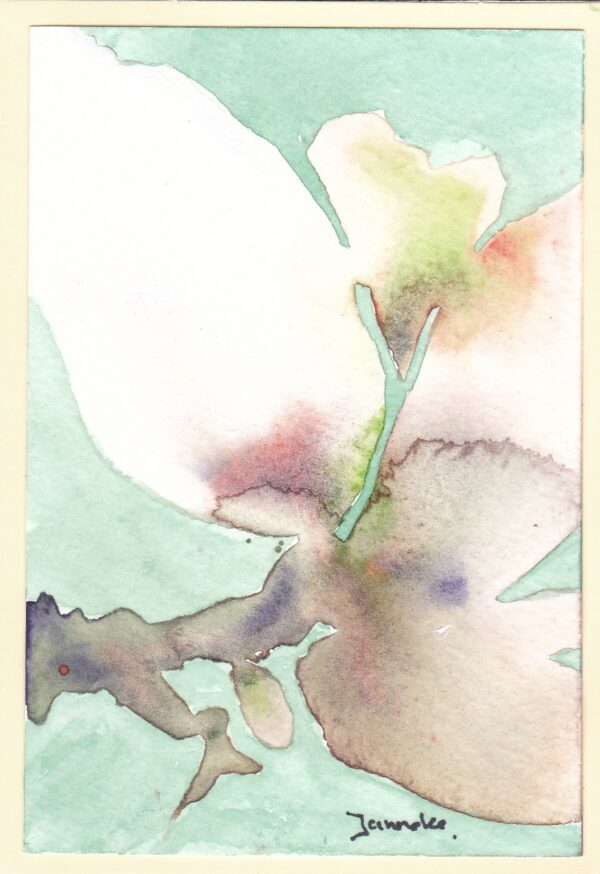 KLEURvanWATER-aquarelkaart MAGNOLIA