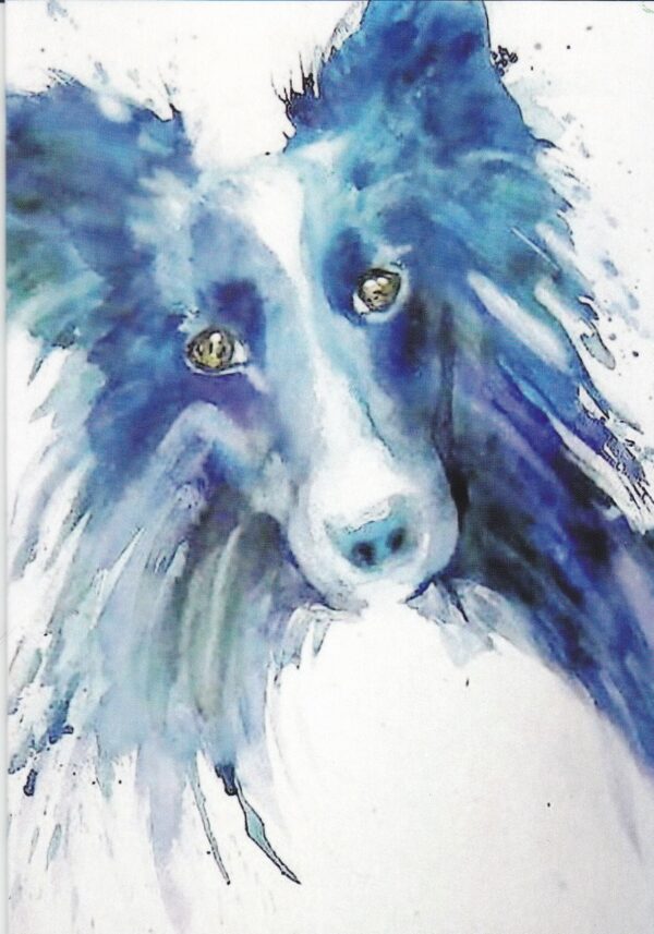 KLEURvanWATER-aquarelkaart HOND