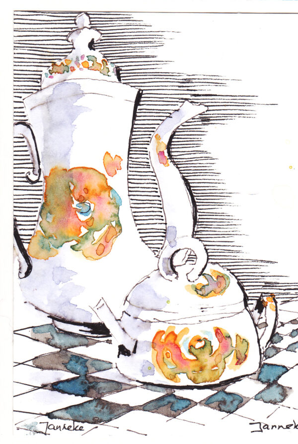 KLEURvanWATER-aquarelkaart SERVIES