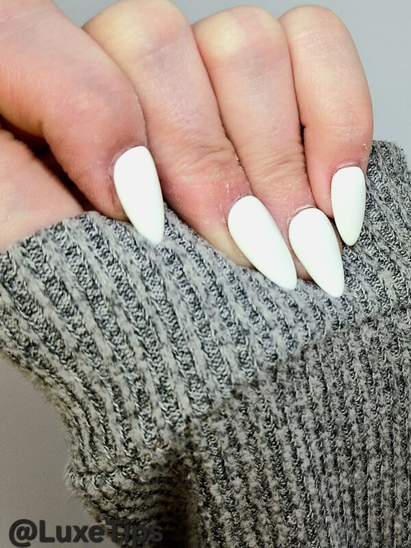 Witte nagel set