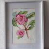 Acrylverf schilderij van een bloem, zachte kleur