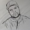 potlood tekening ice cube