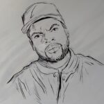 potlood tekening ice cube