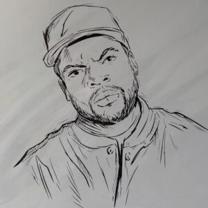 potlood tekening ice cube