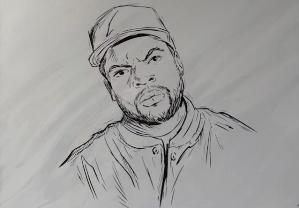 potlood tekening ice cube