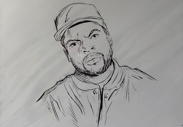 potlood tekening ice cube