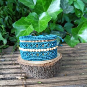 Macramé Armband Teal