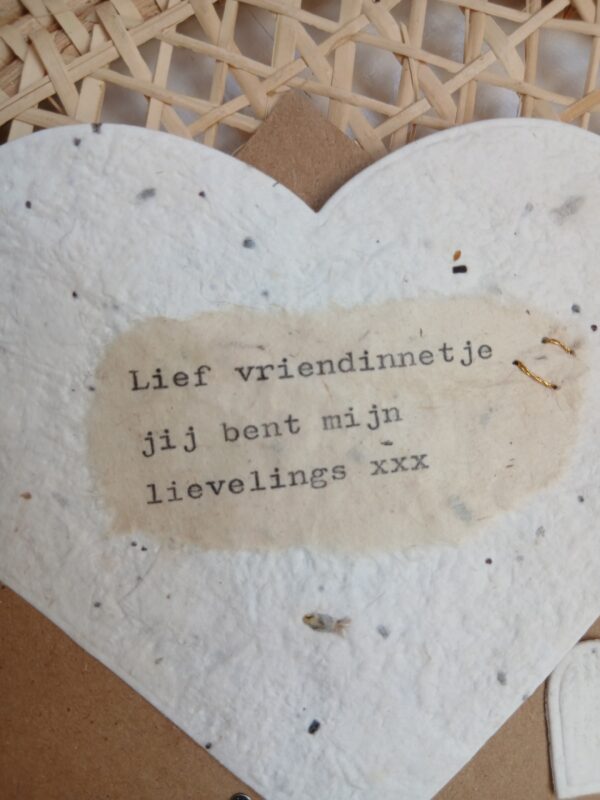 Kaart, lief vriendinnetje jij bent mijn lievelings xxx - Afbeelding 2