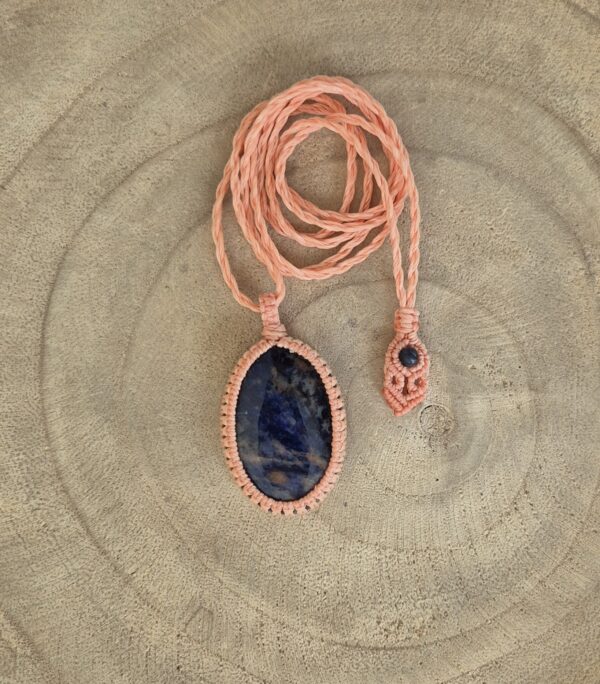 Carin's Macramé ketting Sunset Sodaliet - Afbeelding 2