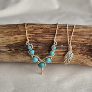 Carin's Macramé zomer ketting howliet
