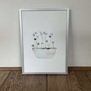 aquarel schilderij ‘Bloemen pot’