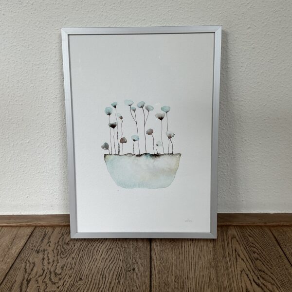 aquarel schilderij ‘Bloemen pot’